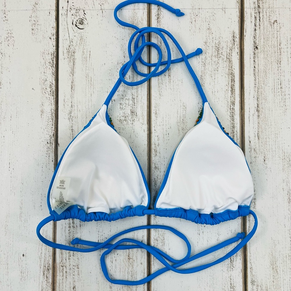 Victoria’s Secret Bead Embellished Triangle Bikini Swimsuit Top Medium - Picture 5 of 7